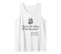 Shakespeare Quote - Now is The Winter of Our Discontent Tank Top