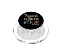 Shakespeare Quote This Above All: To Thine Own Self Be True PopSockets PopGrip for MagSafe