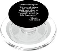 Shakespeare Quote - To Thine Own Self Be True - Hamlet PopSockets PopGrip for MagSafe