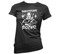Shakespeare Rocks Literature Books Women's T-Shirt - Black 14