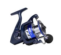 Shakespeare SALT Spinning Reel - Smooth 6-Bearing System, Double Anodized Aluminum Spool, CNC Handle, SW-Proof Drag System, and Large Bail Wire for Saltwater Fishing - 4000