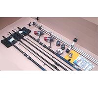 Shakespeare Sea Fishing 13 ft Kit 2 Rods 2 Reels Tripod & Tackle Beach, Beachcaster Beachcasting