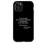Shakespeare Shirt A Giant's Strength Shakespeare Quote Case for iPhone 11 Pro