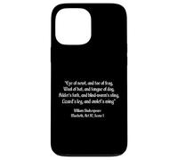 Shakespeare Shirt Eye Of Newt Toe Of Frog Shakespeare Quote Case for iPhone 13 Pro Max