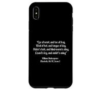 Shakespeare Shirt Eye Of Newt Toe Of Frog Shakespeare Quote Case for iPhone XS Max