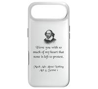 Shakespeare Shirt Much Ado About Nothing Quote I Love You Case for iPhone Air