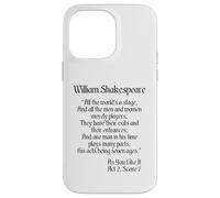 Shakespeare Shirt Quote - All The World's A Stage Case for iPhone 14 Pro Max