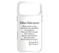 Shakespeare Shirt Quote - All The World's A Stage Case for iPhone 17 Pro Max