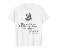 Shakespeare Shirt Quote - All The World's A Stage T-Shirt