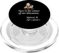 Shakespeare Shirt Quote Now is the Winter of Our Discontent PopSockets PopGrip for MagSafe