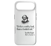 Shakespeare Shirt Quote Twelfth Night, Better A Witty Fool Case for iPhone Air
