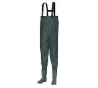 Shakespeare Sigma Nylon Chest Wader, Overalls, Waders, For Wading , Fly Fishing , Hunting , Muck Work, Unisex, Grey/Green, EU 44 | UK 10 |US 11