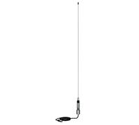 Shakespeare Stainless Skinny Mini VHF Whip Antenna with 4.5 m Cable - White, 0.9 m