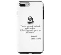 Shakespeare T-Shirt - That One May Smile and Smile Quote Case for iPhone 7 Plus/8 Plus
