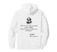 Shakespeare T-Shirt - That One May Smile and Smile Quote Pullover Hoodie