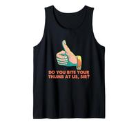 Shakespeare Thumb Bite Quote Romeo Juliet Insult Humor Tank Top