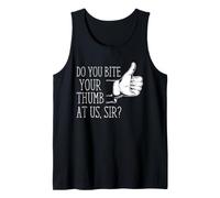 Shakespeare Thumb Bite Quote Romeo Juliet Insult Humor Tank Top