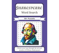 Shakespeare Word Search Puzzle Book: Word Searches with Easy to Read Print about Shakespeare characters, plays, poetry and more / 6x9 Inches, 110 ... Gifts for Vacations, Holidays and Free Times