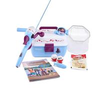 Shakespeare Youth Fishing Starter Set Rod & Reel Combo - Disney & more | Complete Starter Set | Easy Push Button Casting | Gel-Tech Grip | Tackle Playbox | Net Bobbers Bait Plug And Fishing Journal!