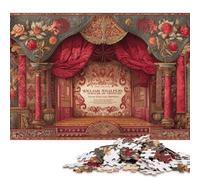 Shakespeare's Globe 300 Pieces Wooden Jigsaw Puzzle for Adults Fun Education Game Decoration Stress Relief Toy Intellectual Game Relaxation And Intelligence 300pcs (40x28cm)