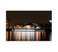 Shakespeares Globe by Nigh Canvas Poster Wall Art Decor Print Picture Paintings for Living Room Bedroom Decoration Unframe: 24x36inch(60x90cm)
