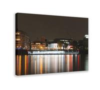 Shakespeares Globe by Nigh Canvas Poster Wall Art Decor Print Picture Paintings for Living Room Bedroom Decoration Frame: 24x36inch(60x90cm)