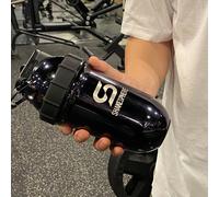 ShakeSphere Shaker bottle 24.6 Fl Oz Double Wall Steel Mirrored Black | Size: 700ml ShakeSphere Black 700ml