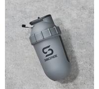ShakeSphere Shaker bottle 700mls "Tumbler View" Matte Grey/Grey Logo/Black Window in Grey | Size: 700ml ShakeSphere Grey 700ml