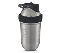 ShakeSphere Tumbler Steel: Protein Shaker Bottle Keeps Hot Drinks HOT & Cold Drinks Cold, 24 oz. No Blending Ball or Whisk Needed, Easy Clean Up - BPA Free | Great for Shakes, Smoothies (Steel)