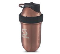 ShakeSphere Tumbler Steel: Protein Shaker Bottle Keeps Hot Drinks HOT & Cold Drinks Cold, 24 oz. No Blending Ball or Whisk Needed, Easy Clean Up - BPA Free | Great for Shakes, Smoothies (Copper)