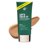 Shakeup Cosmetics Mens BB Tinted Moisturiser, Vegan Makeup for Men, Natural Coverage for Redness & Blemishes, 24hr Moisturisation with SPF, Easy Application, Bronze Shade, 50ml. Aka. LET'S FACE IT