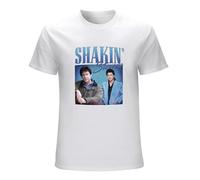 Shakin Stevens Appreciation Mens Funny Unisex T-Shirts Graphic Print White Tee S