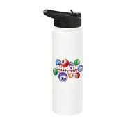 Shakin' Those Balls Bingo | Funny Bingo Caller Stainless Steel Insulated Water Bottle