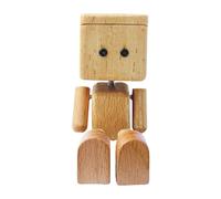 Shaking Wood Man, Leg Shaking Wooden Man Car Ornaments, Little Wooden Figure That Sways, Automotive Interior Decorations Display Ornaments For Road Trip Home Desk Tabletop