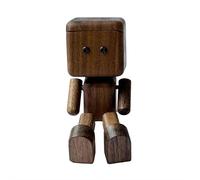 Shaking Wooden Man Figurine, Handmade Wood Shake Car Ornament, Desktop Decor, Creative Gifts - Shaking Feet Wooden Doll Car Dashboard Decorations for Travel, Commutes & Home