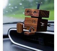 Shaking Wooden Man Figurine, Leg-Shaking Wooden Man Car Ornaments, Handmade Car Ornament, Funny Vehicle Dashboard Decor, Modern Desktop Creative Ornaments Gifts for Men Office (1pcs)