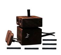 Shaking Wooden Man, Shaking Feet Wooden Man Action Figure, Playful Auto Motion-Activated Funny Wood Desktop Decor for Home Bedroom Air Vent Living Room Offices