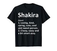 SHAKIRA Definition Personalized Name Funny Birthday Gift T-Shirt