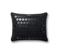 ShaktiMat Premium Acupressure Pillow, Level 1 in Shakti Black, Massage Muscles, Aid Sleep & Unlock Inner Tension | Similar to Acupuncture, No Needles Required | Organic Cotton Certified