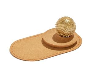ShaktiMat Wonderball, Brass Acupressure Tool for Stress & Tension Relief, Promotes Relaxation & Focus, Sustainable & Durable, Handheld Acupuncture, Handmade in India, Stand & Rolling Mat Included