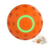 Shaky Ball Toy for Dogs, 2025 New Rechargeable USB Large Pet Bounce, Interactive Dogs Toys Automatic Rolling Ball, Jumping Balls Dog Toy, Big Pet Moving Balls (Orange)