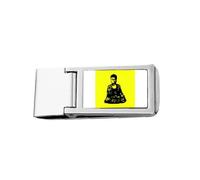 Shakyamuni Portrayal Meditate Sublimation Slim Money Clip Stainless Holder Pocket Wallet
