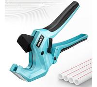 SHALL 1-5/8 (44mm) Plastic Pipe Cutter, PVC Cutter, Ratchet Pipe Cutter for Cutting 44mm OD PEX, PVC and PPR Plastic Hoses High Quality Plastic Pipe