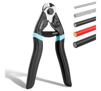 SHALL 190mm Wire Rope Cable Cutter Heavy Duty for Cuttng Up to 5mm Max | Spring-Loaded Handle & Safety Lock | Ideal for Bike Cable Cutters & Steel Wire Repair
