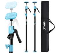 SHALL 2 Pcs Adjustable 137-290cm Plasterboard Support Props, Third Hand Tool Support System,70kg Capacity per Prop for Wall/Ceiling/Cabinet Installation, Anti-Slip Rotating Pad