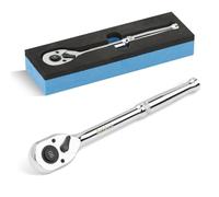 Shall 3/8" Drive 90-Tooth Ratchet Wrench Quick Release & Reversible | High-Torque Socket Spinner | Seamless Ratcheting for Vehicle Maintenance