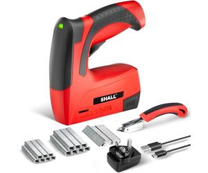 SHALL 4V Cordless 3in1 Brad Nailer/Stapler Kit, Cordless Decorative Stapler with 2500 Staples,Pistola de grapas eléctrica 3 en 1