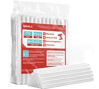 SHALL Full Size Hot Glue Sticks, 0.43” Dia x 8” Long(11mm x 200 mm)70-Pack Clear Hot Melt Glue Gun Sticks for All-Temp Glue Guns, Multipurpose DIY Art, Craft Sealing, Restoration, Holiday Decorationn