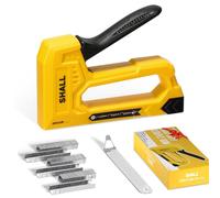 SHALL Light Duty Staple Gun for Wood - Upholstery Staple Gun with 1600pcs JT21 Staples 1/4, 5/16, 3/8 inch and Staple Remover - Fabric Stapler Gun for Crafts, DIY, Wood,Decoration