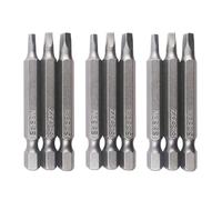 Shallho 9 Pieces 1/4 Inch Hex Shank SQ1 SQ2 SQ3 Square Head Screwdriver Bits S2 Steel Magnetic Square Screwdriver Bit Set Electric Hand Square Screws Tool 50 mm Length